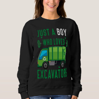 Moletom Just A Boy Who Loves Garbage Trucks funny idea 3