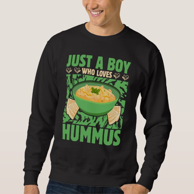 Moletom Just a Boy who loves Hummus Saying (Frente)