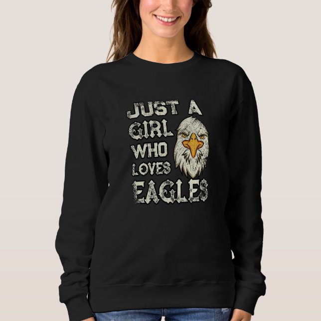 Moletom Just a Girl Who Loves Eagles Eagle (Frente)