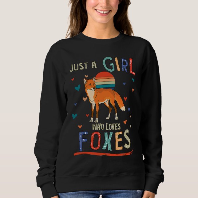 Moletom Just a Girl Who Loves Foxes  Fox (Frente)