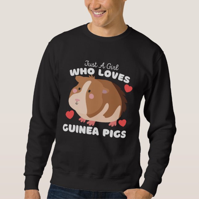 Moletom Just A Girl Who Loves Guinea Pigs  Cute Girls Guin (Frente)