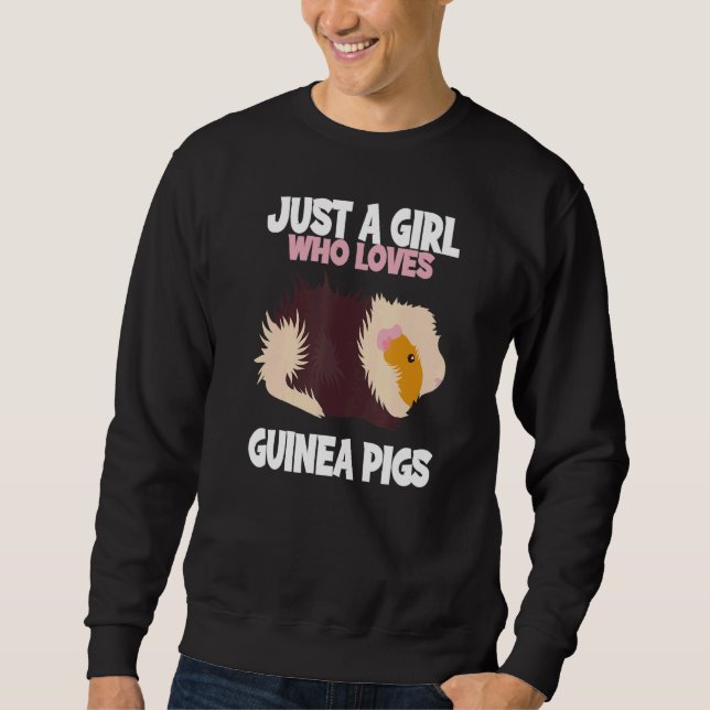 Moletom Just A Girl Who Loves Guinea Pigs I Girl Guinea Pi (Frente)