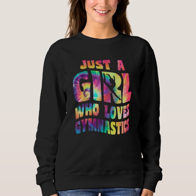 Moletom Just A Girl Who Loves Gymnastics Apparel Gymnast G (Frente)