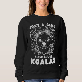 Moletom Just a Girl who Loves Koalas