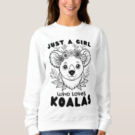 Moletom Just a Girl who Loves Koalas
