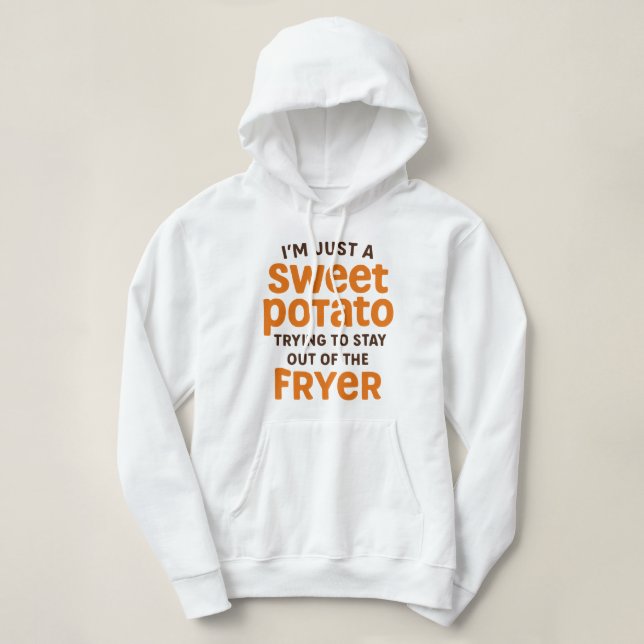 Moletom Just A Sweet Potato Funny Quote (Frente do Design)