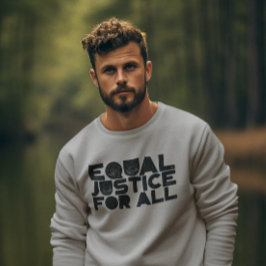 Moletom Justiça Igual Para Todos - Disposição Negrito