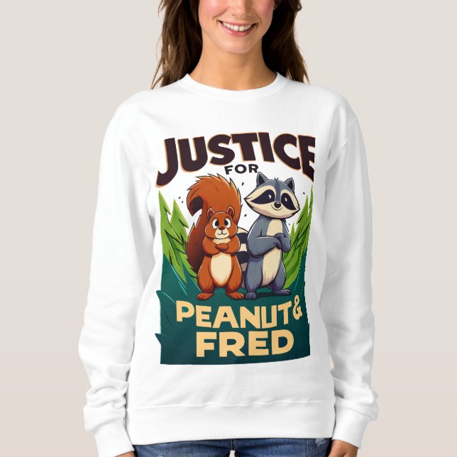 Moletom Justiça para amendoim O Esquilo e Fred (Frente)