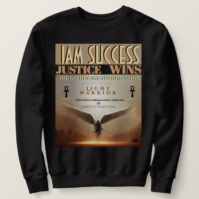 MOLETOM JUSTICE WINS (Frente do Design)