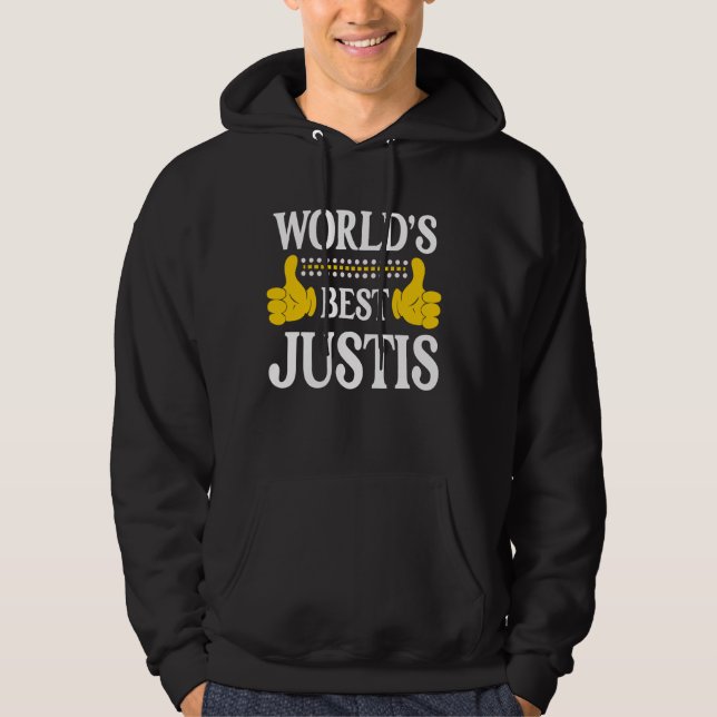 Moletom Justifica Nome Pessoal Nome Funny Nome Melhor do M (Frente)