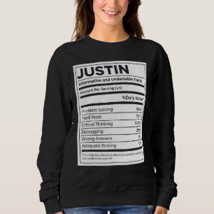 Moletom Justin Nutrition Information Problem Solving Duro