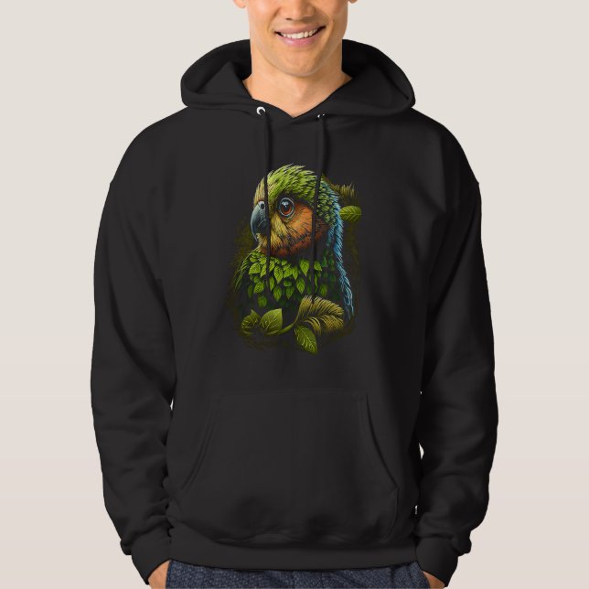 Moletom Kakapo Artistic Parrot New Zealand (Frente)
