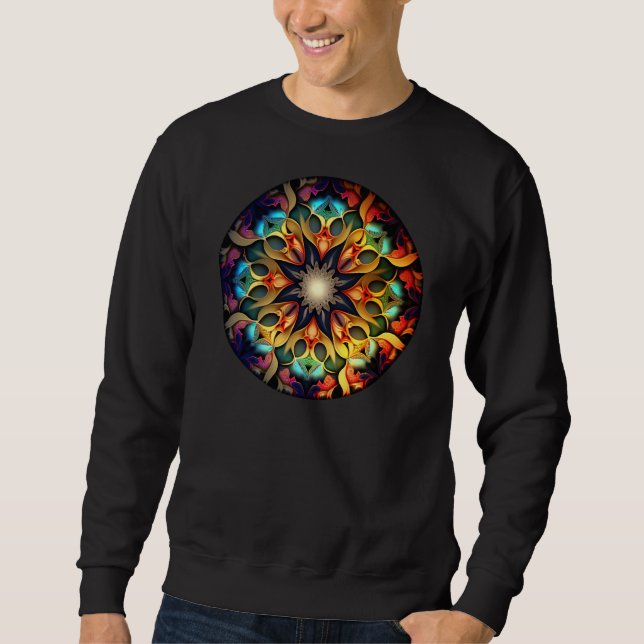 Moletom Kaleidoscope Mandala Flower Design- 23091 (Frente)