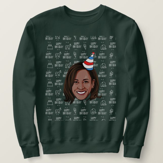 Moletom KAMALA HARRIS Birthday (Frente do Design)