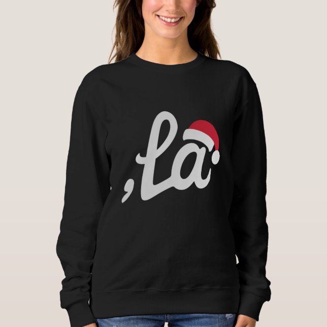 Moletom Kamala Harris engraçada 2024 Vírgula La Natal (Frente)