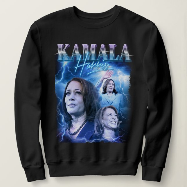Moletom Kamala Harris Estilo Retroativo dos anos 90 (Frente do Design)