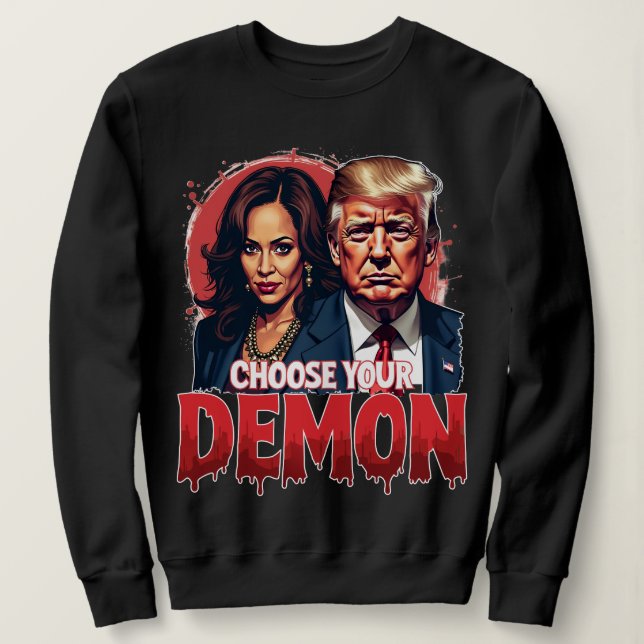 Moletom Kamala Harris Vs Trump A Luta Pelo País (Frente do Design)