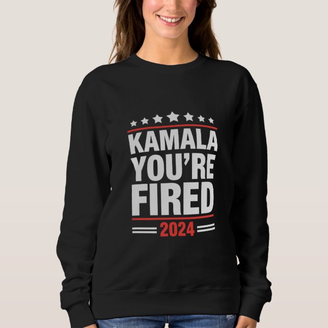 Moletom Kamala Você Está Demitida Kamala Harris 2024 (Frente)