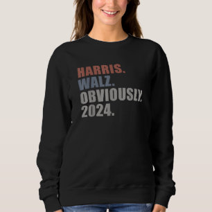 Moletom Kamala Walz Obviamente 2024 Harris Waltz 2024