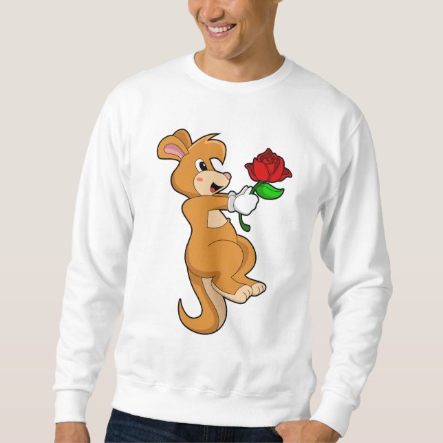 Moletom Kangaroo com Flor (Frente)