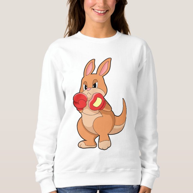 Moletom Kangaroo no boxe com luvas in a box (Frente)