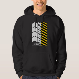 Moletom Kanji estético Cyberpunk, em Tóquio, Japão