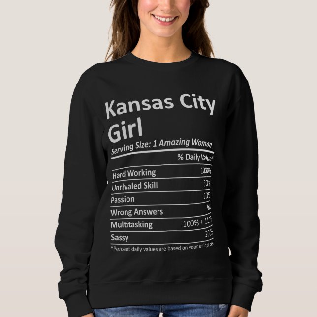 Moletom Kansas City Girl Ks Kansas Funny City Home Roots U (Frente)