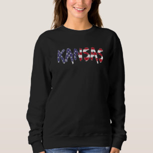Moletom Kansas Estados Unidos América EUA Bandeira EUA Ban