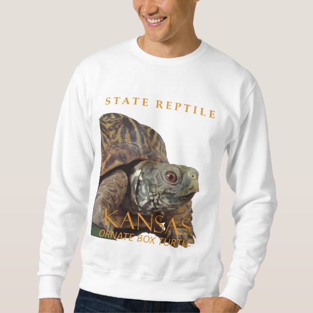 Moletom Kansas Territory Reptile The Ornate Box Turtle (Frente)