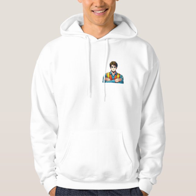 Moletom Kapuzen-Sweatshirt mit Manga-Sicherheitsfachmann (Frente)