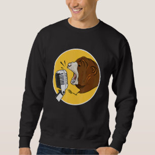 Moletom Karaoke Microphone Singer Machine Bear Animal