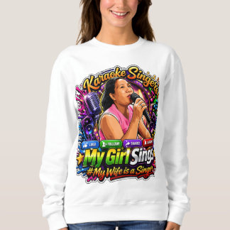 Moletom Karaoke Queen:The Ultimate "My Girl Sings" Sticker