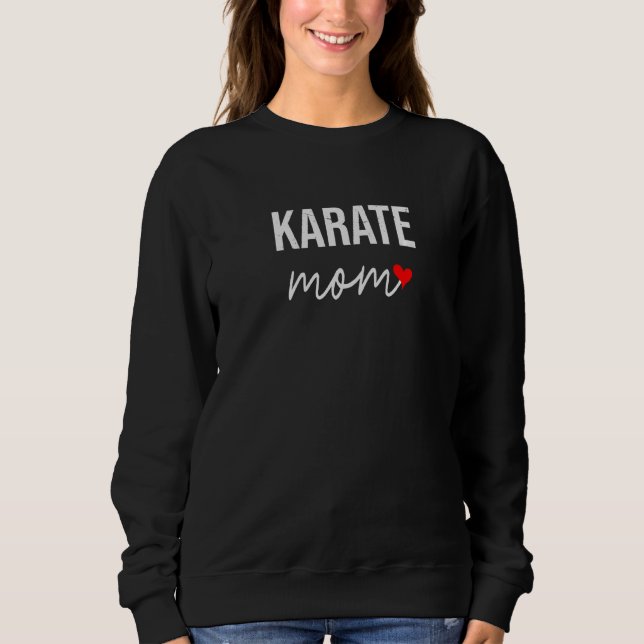Moletom Karate Mãe Cute Karate Mãe Para Mulheres (Frente)