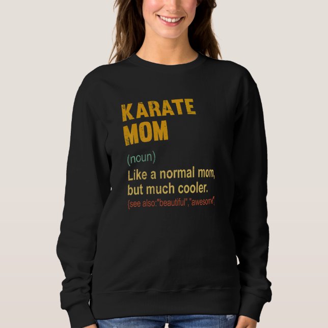 Moletom Karate Mãe Definição De Karate Orud Mãe (Frente)