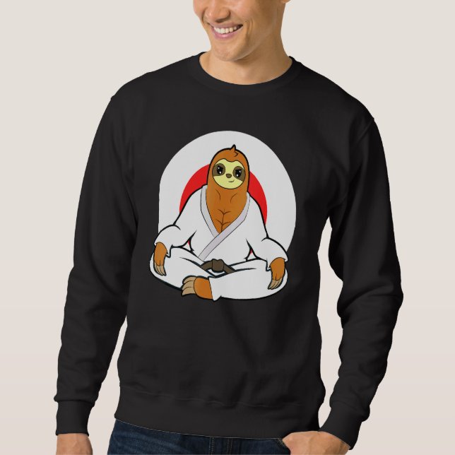 Moletom Karate Master Martial Arts Jiu Jitsu Sloth 3 (Frente)