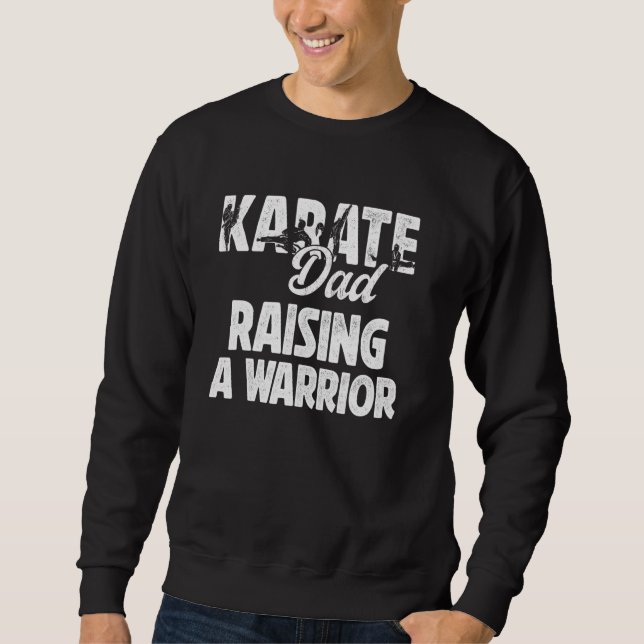 Moletom Karate Pai Levantando Um Guerreiro Karate Padre (Frente)