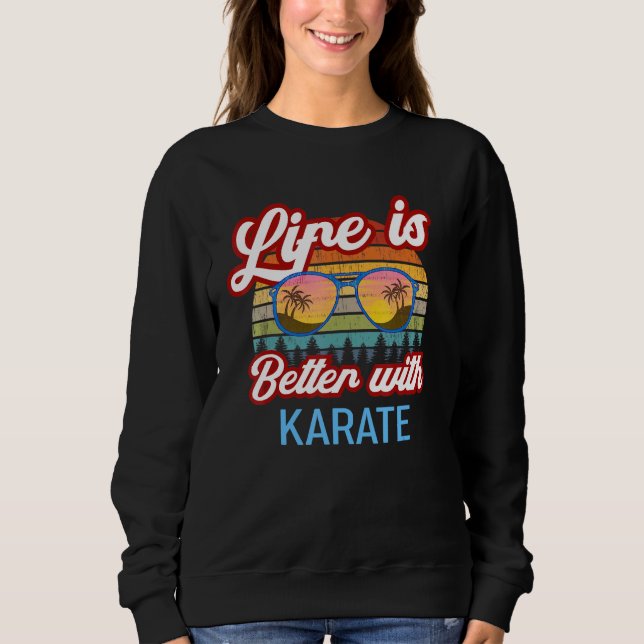 Moletom Karate Vintage Sunset Life (Frente)