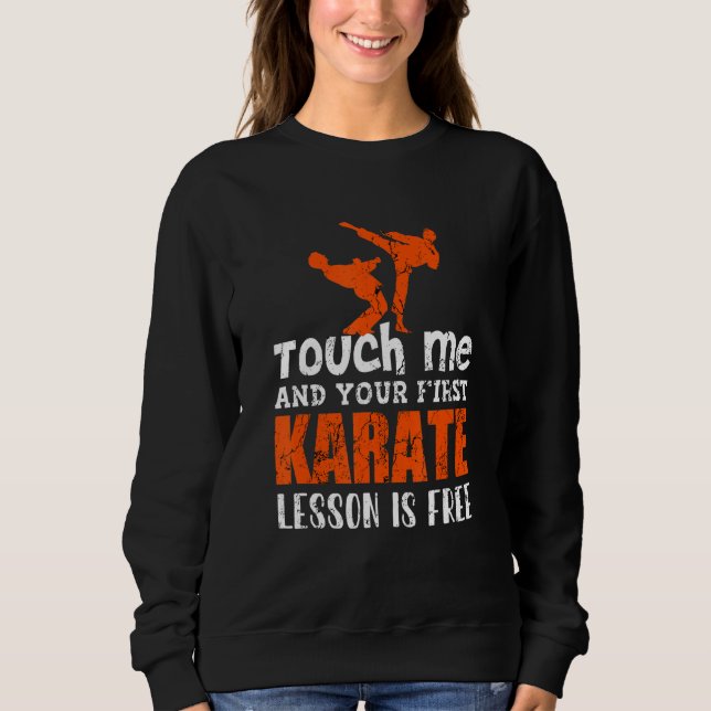 Moletom Karato Uniforme Karato De Papateira Para Crianças  (Frente)