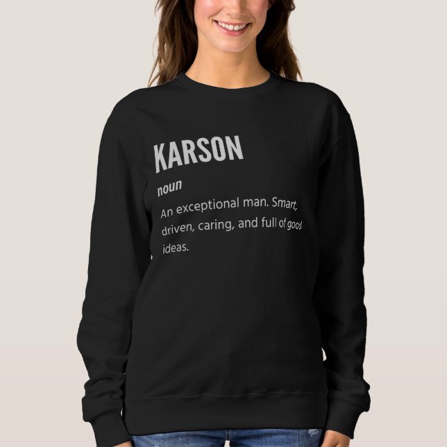 Moletom Karson  Noun An Exceptional Man (Frente)