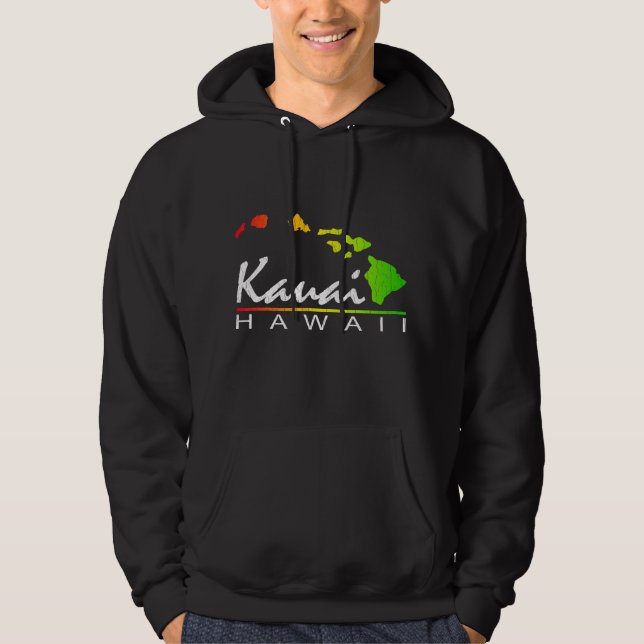 Moletom KAUAI Havaí (design afligido) (Frente)
