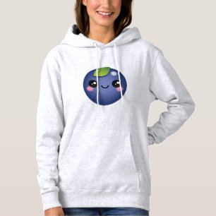 Moletom Kawaii Blueberry Hoodie