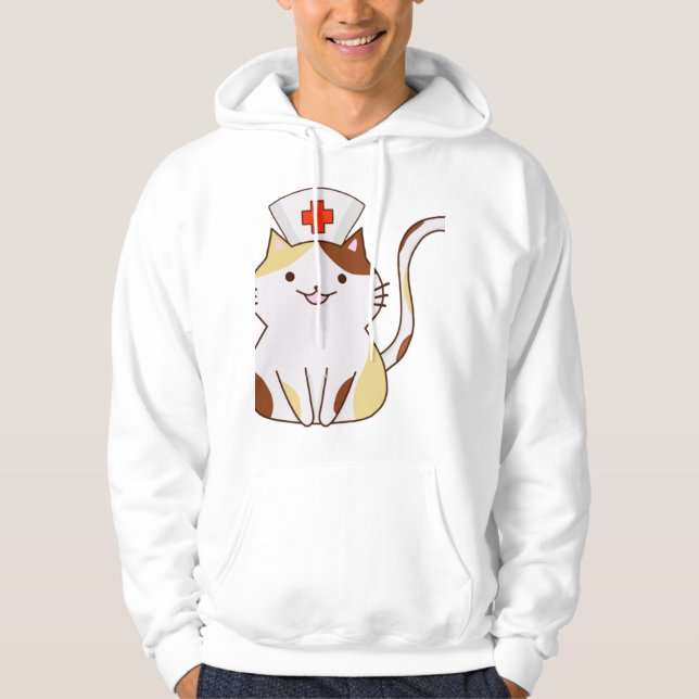 Moletom Kawaii Cat Nurse (Frente)