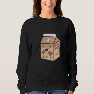 Moletom Kawaii Cow Retro Japonês Chocolate Milk Cows