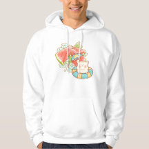 Kawaii Hamster Melancia Verão - Fofo Estético