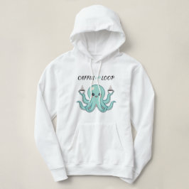 Moletom Kawaii Octopus Coffee Sweatshirt Caffin Loop Cute