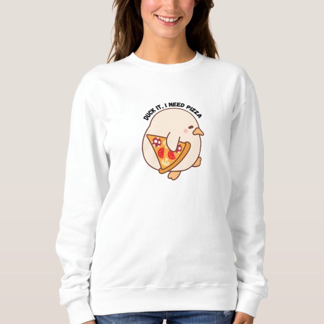 Moletom Kawaii Pizza Lover (Frente)