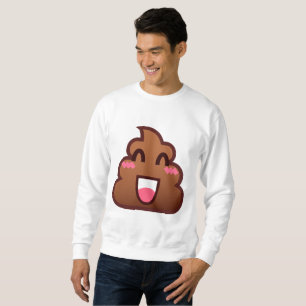 Moletom kawaii poop emojis mens sweatshirt