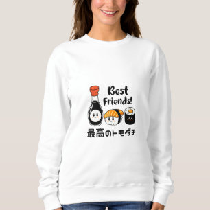 Moletom Kawaii Sushi Amigos Japão