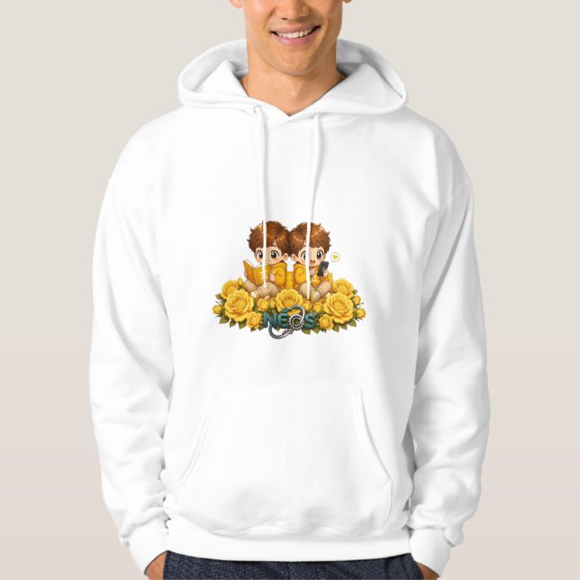 Moletom Kawaii Zodíaco Neos Gêmeos (Frente)
