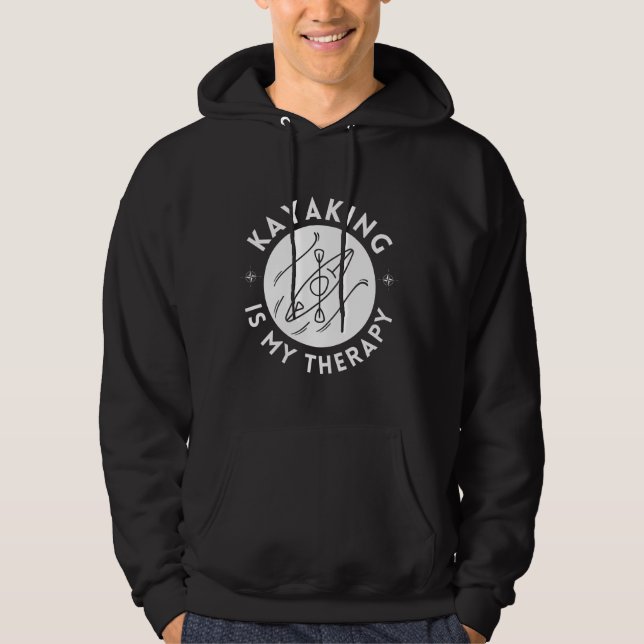 Moletom Kayaking É Meu Hoodie Terapêutico (Frente)